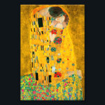Foto Gustav Klimt O Beijo<br><div class="desc">Foto Impressão com a pintura a óleo de Gustav Klimt com folha de ouro The Kiss (1908). Um homem e uma mulher,  vestindo cores ouros brilhantes,  adoravelmente abraçando e beijando num campo de flores. Um presente de excelente para fãs de Arte Nouveau e de Arte Austríaca.</div>