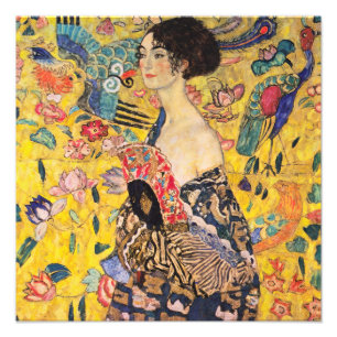 Foto Gustav Klimt - Senhora com Leque