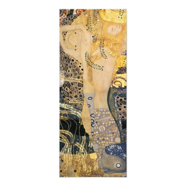 Foto Gustav Klimt - Serpentes de Água I (Frente)