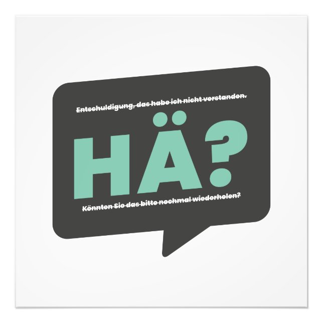 Foto Hä? Definition Humor Deutsch (Frente)
