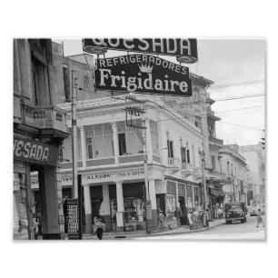 Foto Habana Cuba Lamparas Quesada 1955