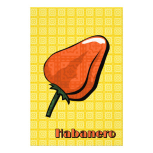 Foto Habanero Chili Pepper Art Impressão