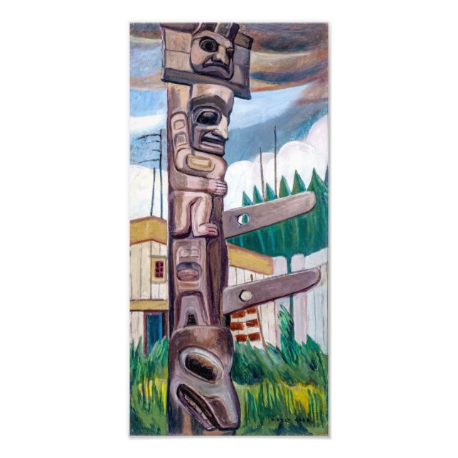 Foto Haida Totem | Emily Carr | (Frente)