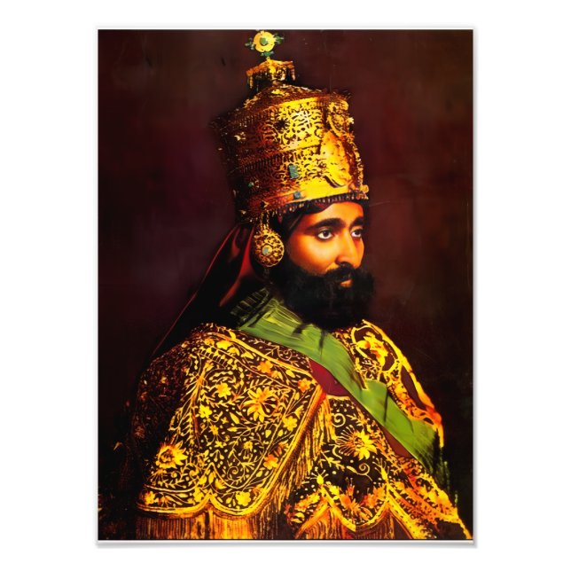 Foto Haile Selassie HIM Jah Rastafari Kunstdruck (Frente)