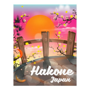 Foto Hakone japan floresce poster.