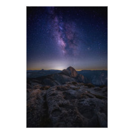 Foto Half Dome sob a Via Láctea