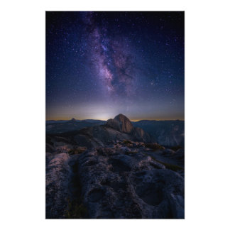 Foto Half Dome sob a Via Láctea