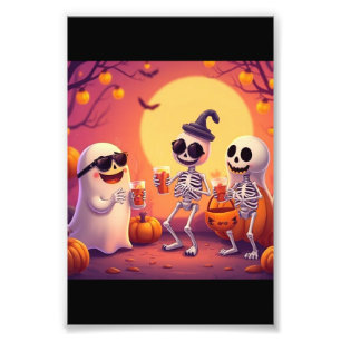 Foto Halloween Épico – Fantasmas Fofos, Abóboras & Esqu