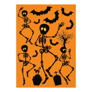 Foto Halloween Skeletons Macabre Dance