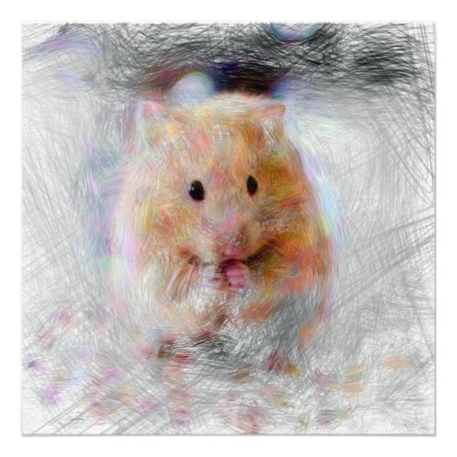 Foto hamster artístico (Frente)