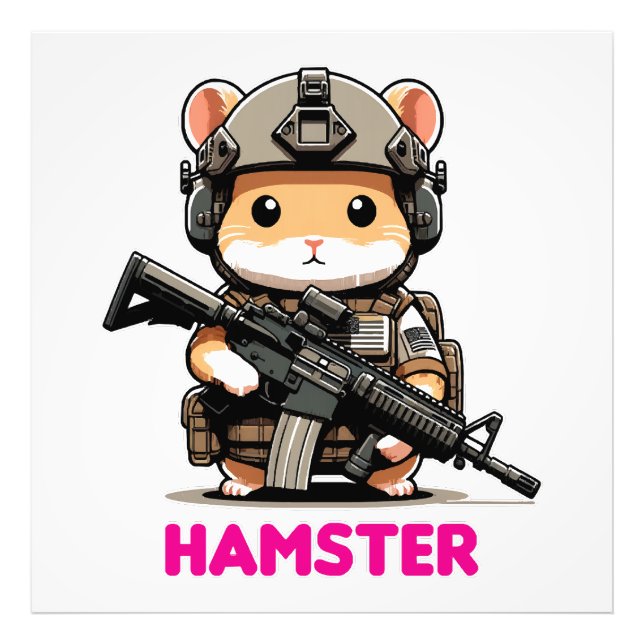 Foto Hamster Tático (Frente)