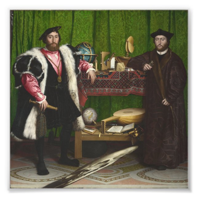 Foto Hans Holbein The Younger - Os Embaixadores (Frente)