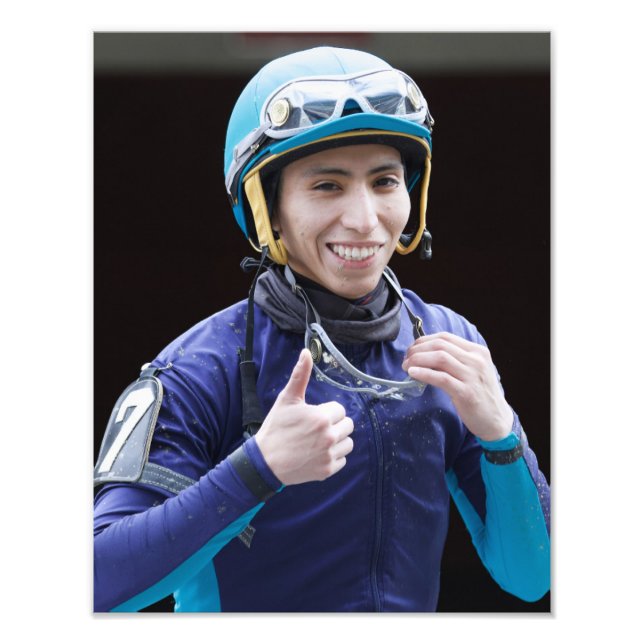 Foto Happy Jockey Luis Cardenas Impressão (Frente)