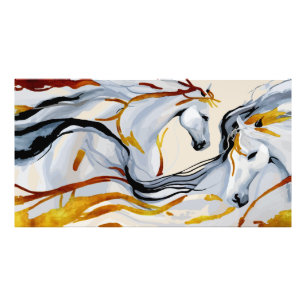 Foto Harmonia de ouros: Dois Cavalos no Reino da Fantas