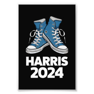 Foto HARRIS 2024 Vote Presidente Kamala Eleição Tênis