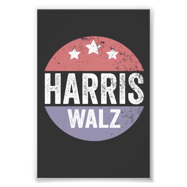 Foto Harris Walz 2024 Eleição Kamala Tim Waltz América (Frente)