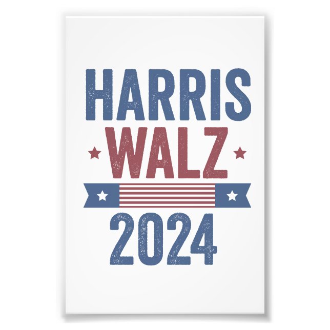 Foto Harris Walz 2024 Eleição Kamala Tim Waltz América (Frente)