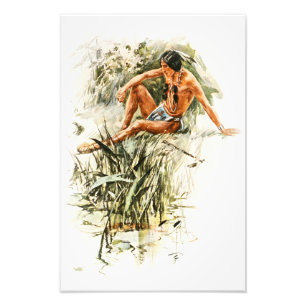 Foto Harrison Fisher Song of Hiawatha Red Indian River