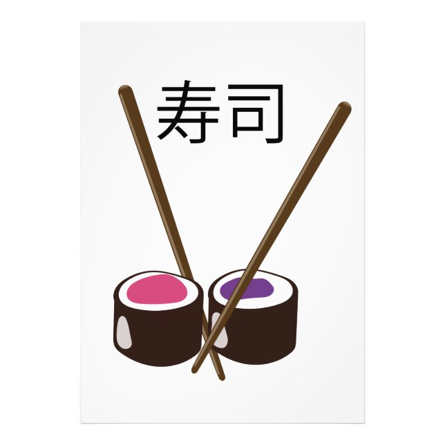 Foto Hashis de Sushi Japonês (Frente)