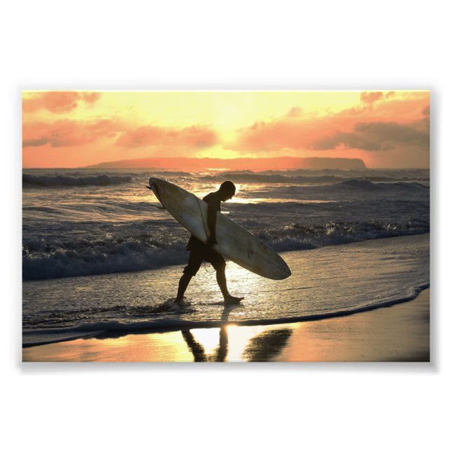 Foto Havaiano - Surfer indo para casa (Frente)
