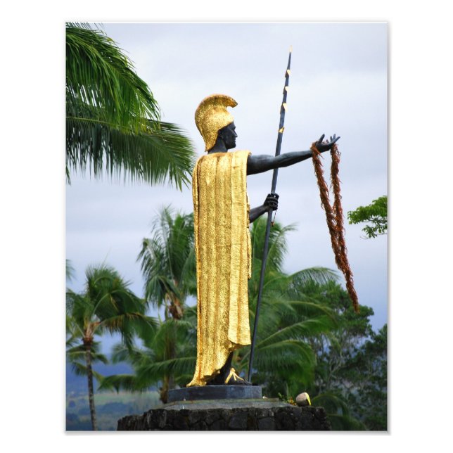 Foto Hawaiian King Kamehameha Statue, Side View (Frente)