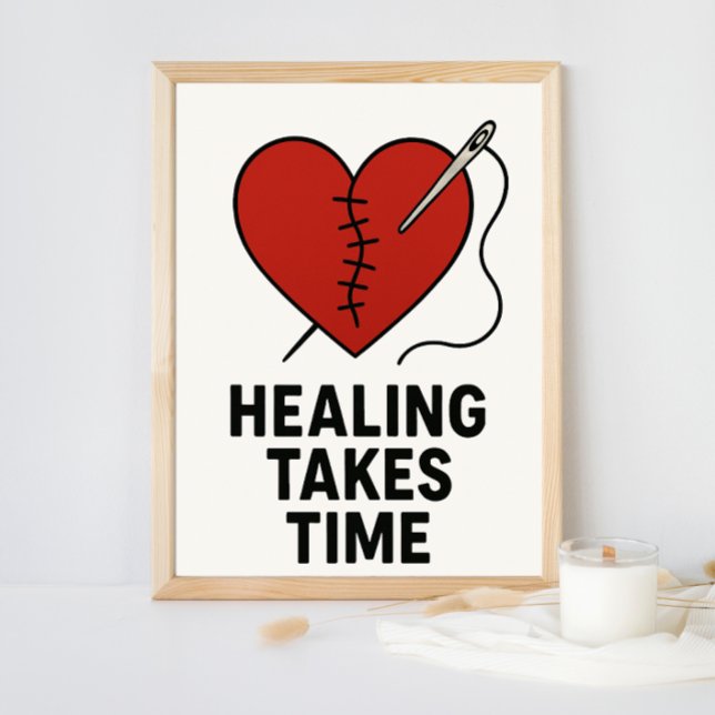 Foto Healing Takes Time Mental Health Support  (Criador carregado)