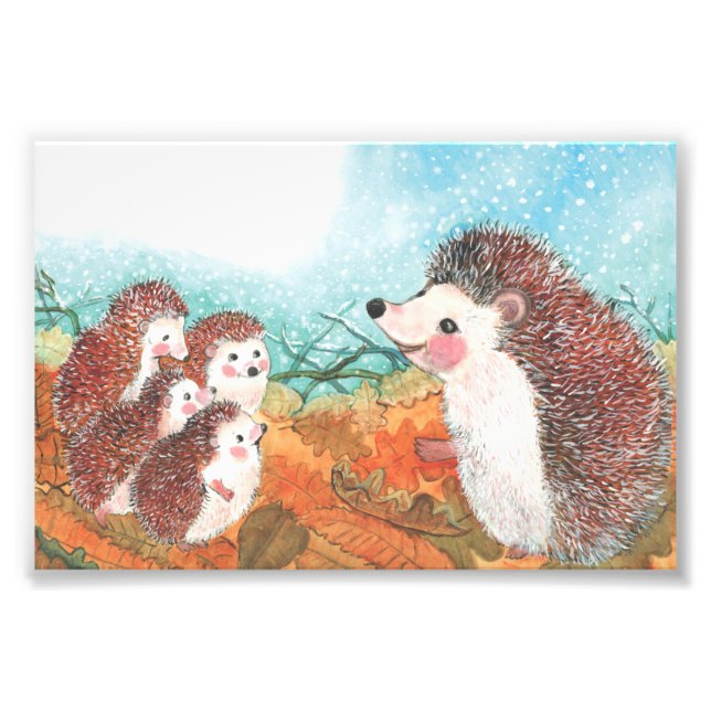 Foto Hedgehogs conversando entre si Ilustração (Frente)