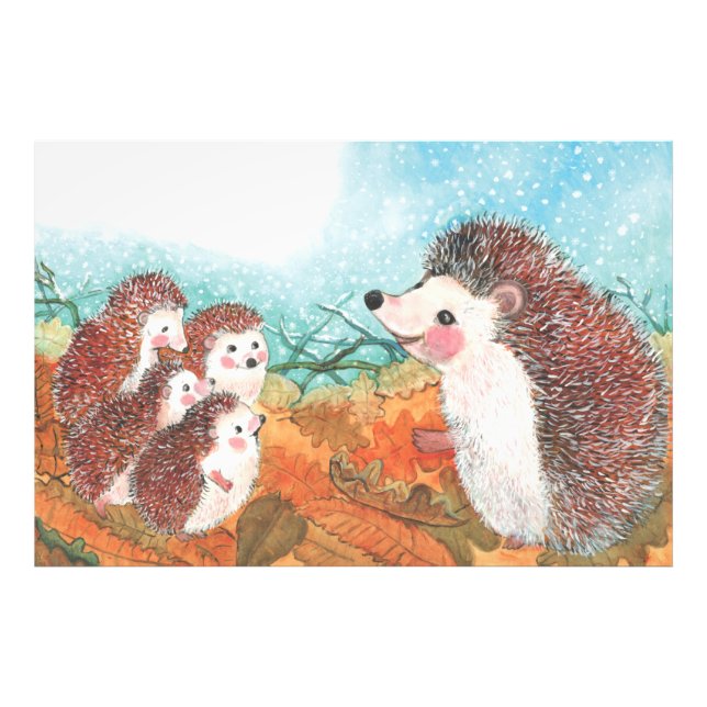 Foto Hedgehogs conversando entre si Ilustração (Frente)