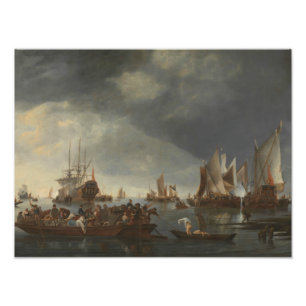 Foto Hendrick Dubbels - Porto com navios à vela