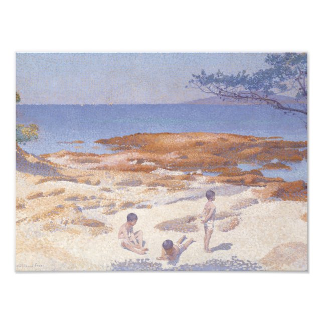 Foto Henri-Edmond Cross - Praia em Cabasson (Frente)
