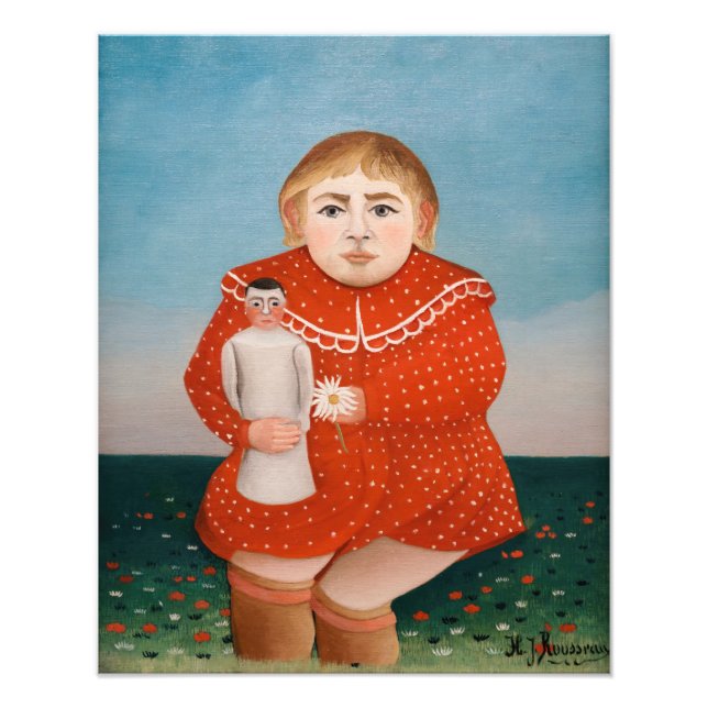 Foto Henri Rousseau - Criança com uma Boneca (Frente)