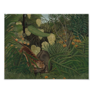 Foto Henri Rousseau - Luta entre um Tigre