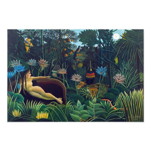 Foto Henri Rousseau - O Sonho / Le Reve (Frente)
