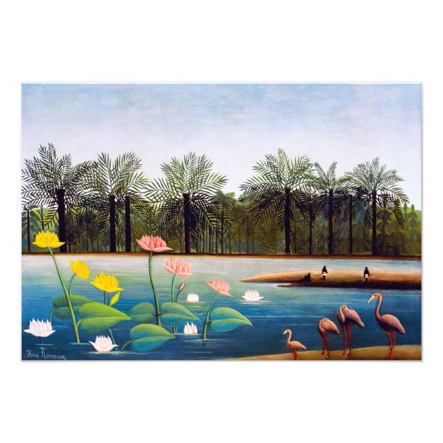 Foto Henri Rousseau - Os Flamingos (Frente)