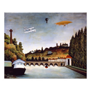 Foto Henri Rousseau - Ponte de Sèvres e colinas de Clam