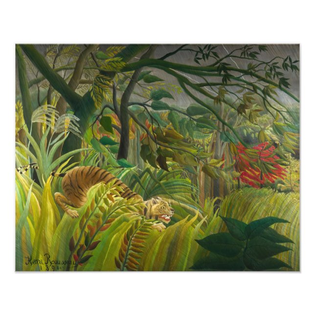 Foto Henri Rousseau - Surpreendido! Pôster (Frente)