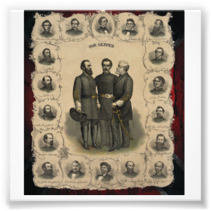 Foto Heróis da Guerra Civil Americana de 1860 Sul