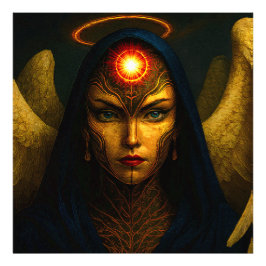 Foto Himmlische Wächter Engel - Glasbaustein Stil