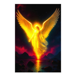 Foto Himmlischer Wächter im goldenen Licht