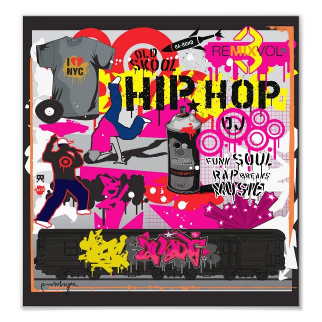 Foto Hip Hop Art Poster (Frente)