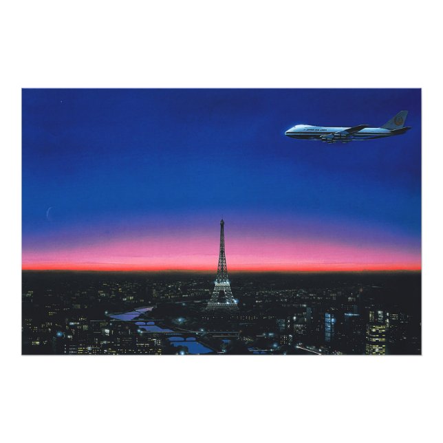Foto hiroshi nagai pintura cidade pop e avião (Frente)