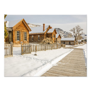 Foto Historical Montana Ghost Town no inverno