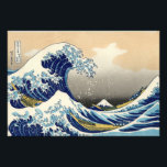 Foto Hokusai O Impressão de Onda Excelente<br><div class="desc">Hokusai O impressão de Onda Excelente. Impressão japonês de madeira entre 1830-1833. Uma das mais famosas trabalhos de arte japonesas do mundo, Hokusai's The Excelente Wave off Kanagawa é a primeira entrada em suas Trinta e Seis Vistas do Monte Fuji. A própria montanha pode ser vista ao fundo enquanto a...</div>