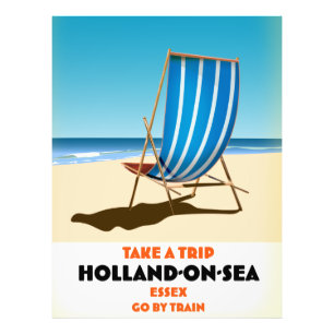 Foto holanda no mar Essex estilo vintage cartaz de viag