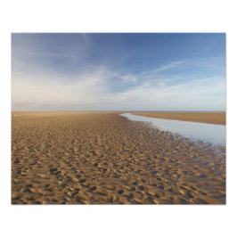 Foto Holkham Beach Norfolk Minimalist Coastal Landscape