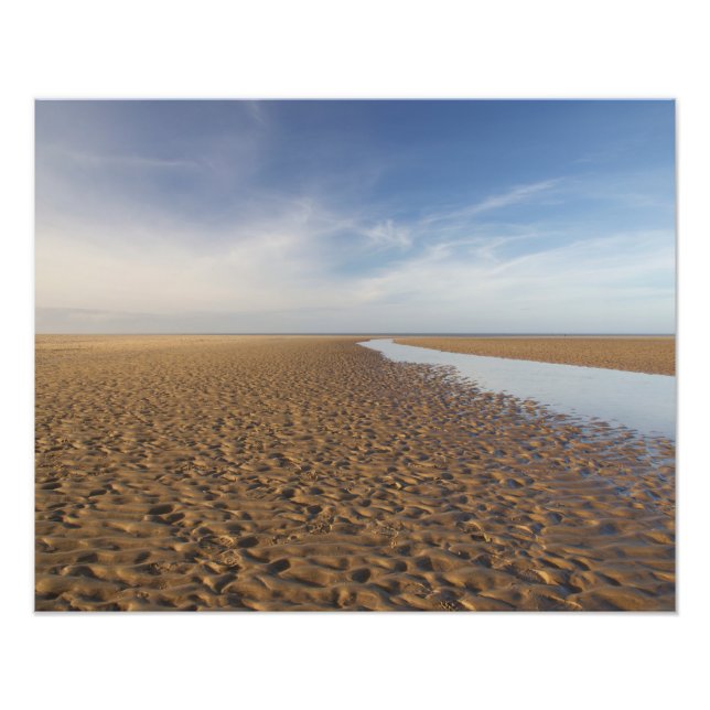 Foto Holkham Beach Norfolk Minimalist Coastal Landscape (Frente)