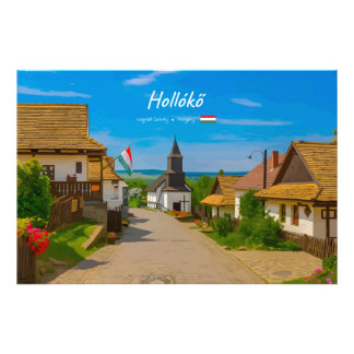 Foto Hollókő, Hungria - Rua da Aldeia Histórica