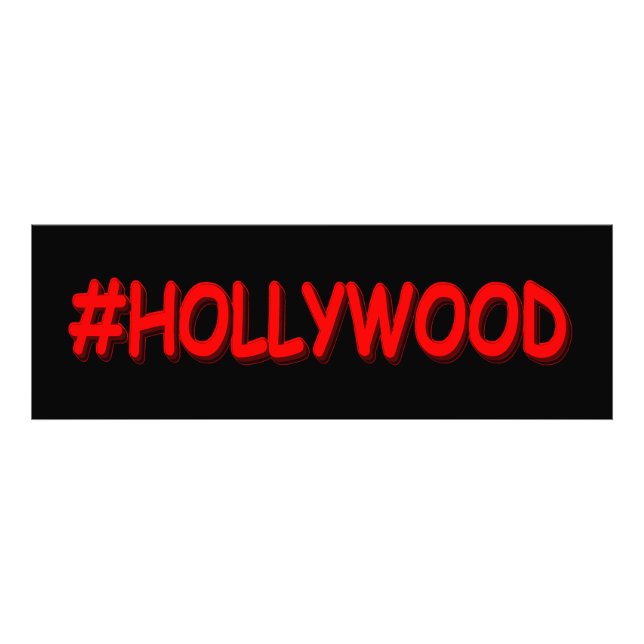 Foto "#HOLLYWOOD" Design. Comprar Agora (Frente)
