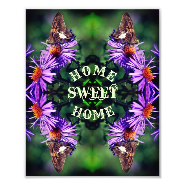 Foto Home Sweet Home Butterfly Abstrato (Frente)