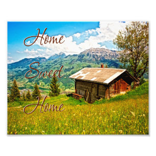 Foto Home Sweet Home Rustic Country Wall Art